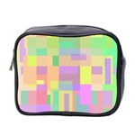 Pastel colorful design Mini Toiletries Bag 2-Side Front