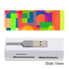 Colorful Geometrical Design Memory Card Reader (stick)  by Valentinaart