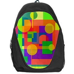 Colorful Geometrical Design Backpack Bag by Valentinaart