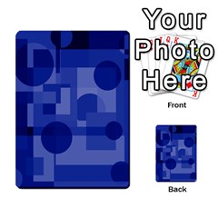 Deep Blue Abstract Design Multi-purpose Cards (rectangle)  by Valentinaart