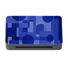 Deep Blue Abstract Design Memory Card Reader With Cf by Valentinaart