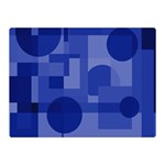 Deep blue abstract design Double Sided Flano Blanket (Mini)  35 x27  Blanket Front