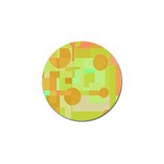 Green And Orange Decorative Design Golf Ball Marker (10 Pack) by Valentinaart
