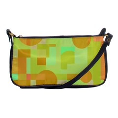 Green And Orange Decorative Design Shoulder Clutch Bags by Valentinaart