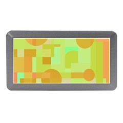 Green And Orange Decorative Design Memory Card Reader (mini) by Valentinaart