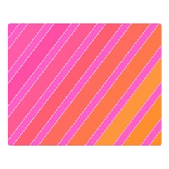 Pink Elegant Lines Double Sided Flano Blanket (large)  by Valentinaart