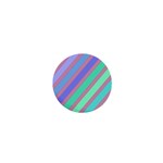 Pastel colorful lines 1  Mini Magnets Front