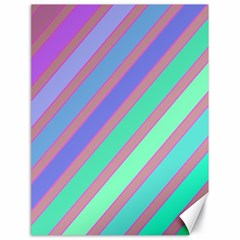 Pastel Colorful Lines Canvas 18  X 24   by Valentinaart