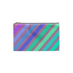 Pastel Colorful Lines Cosmetic Bag (small) 