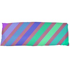 Pastel Colorful Lines Body Pillow Case (dakimakura) by Valentinaart