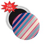 Colorful lines 2.25  Magnets (100 pack)  Front