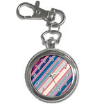 Colorful lines Key Chain Watches Front