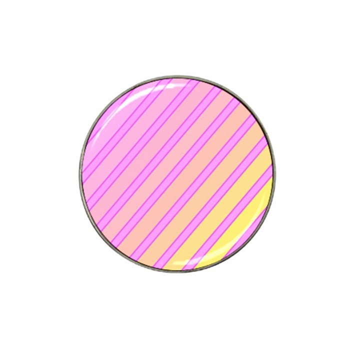 Pink and yellow elegant design Hat Clip Ball Marker (10 pack)