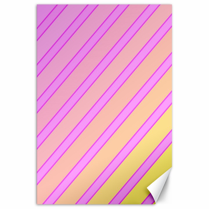 Pink and yellow elegant design Canvas 20  x 30  