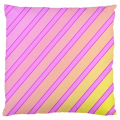 Pink And Yellow Elegant Design Large Cushion Case (two Sides) by Valentinaart
