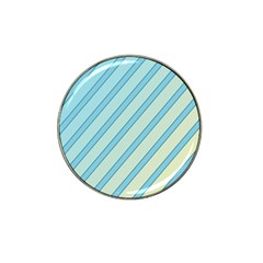 Blue Elegant Lines Hat Clip Ball Marker (10 Pack) by Valentinaart