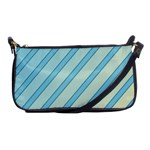 Blue elegant lines Shoulder Clutch Bags Front