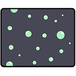 Green bubbles Fleece Blanket (Medium)  60 x50  Blanket Front