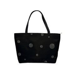 Gray Bubbles Shoulder Handbags by Valentinaart