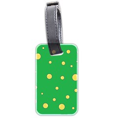 Yellow Bubbles Luggage Tags (two Sides) by Valentinaart