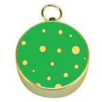 Yellow bubbles Gold Compasses Front