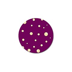 Purple And Yellow Bubbles Golf Ball Marker (4 Pack)