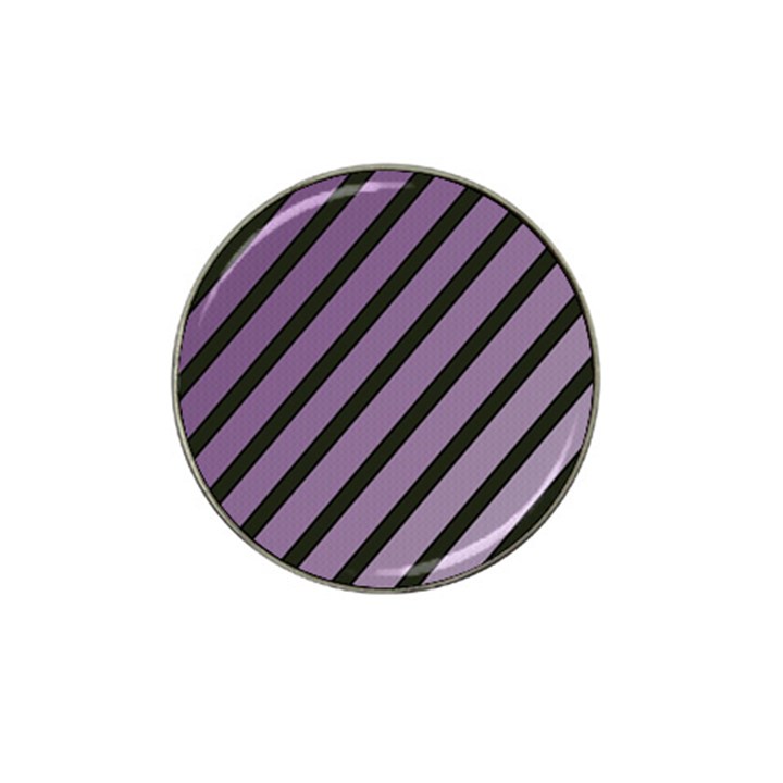 Purple elegant lines Hat Clip Ball Marker