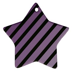 Purple Elegant Lines Star Ornament (two Sides) 