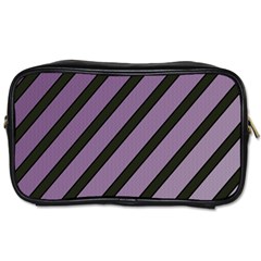 Purple Elegant Lines Toiletries Bags 2-side by Valentinaart