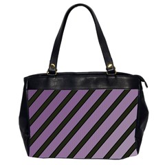 Purple Elegant Lines Office Handbags (2 Sides) 