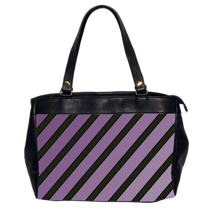 Purple elegant lines Office Handbags (2 Sides) 