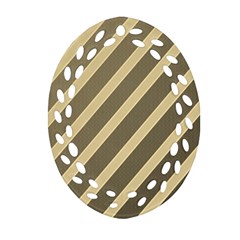 Golden Elegant Lines Ornament (oval Filigree) 