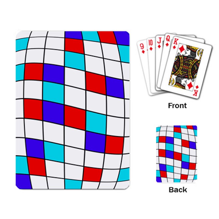 Colorful cubes  Playing Card