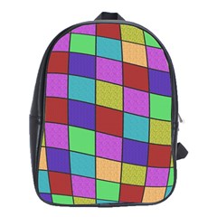 Colorful Cubes  School Bags (xl)  by Valentinaart