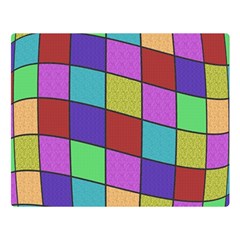 Colorful Cubes  Double Sided Flano Blanket (large) 