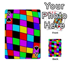 Colorful Cubes  Playing Cards 54 Designs  by Valentinaart