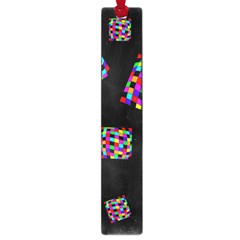 Flying  Colorful Cubes Large Book Marks by Valentinaart