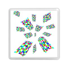 Colorful Abstraction Memory Card Reader (square)  by Valentinaart