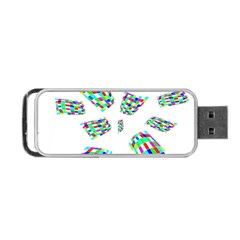 Colorful Abstraction Portable Usb Flash (one Side) by Valentinaart