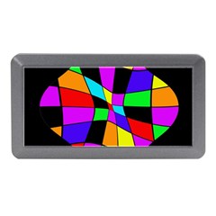 Abstract Colorful Flower Memory Card Reader (mini) by Valentinaart