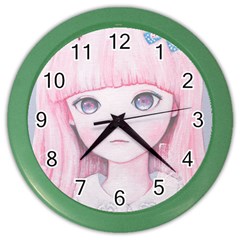 Slow Spring Color Wall Clocks by kaoruhasegawa