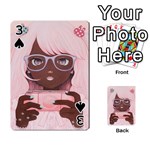 Gamergirl 3 P Playing Cards 54 Designs  Front - Spade3