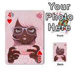 Gamergirl 3 P Playing Cards 54 Designs  Front - Heart4