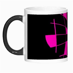 Pink Abstract Flower Morph Mugs by Valentinaart