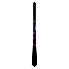 Pink Abstract Flower Neckties (one Side) 