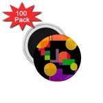 Colorful abstraction 1.75  Magnets (100 pack)  Front