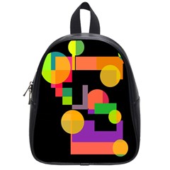 Colorful Abstraction School Bags (small)  by Valentinaart