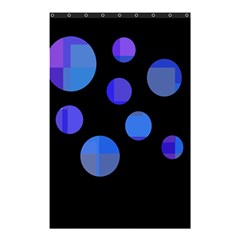 Blue Circles  Shower Curtain 48  X 72  (small)  by Valentinaart