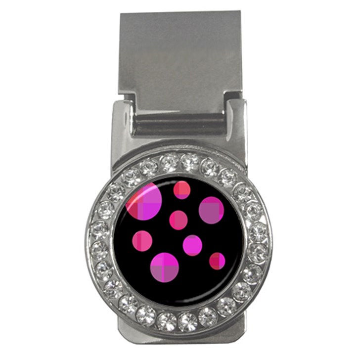 Pink abstraction Money Clips (CZ) 