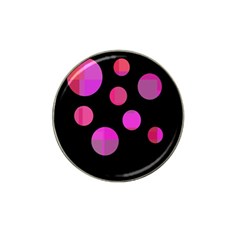 Pink Abstraction Hat Clip Ball Marker by Valentinaart